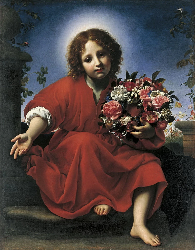 Gesù con fiori - Museo Thyssen, Bornemisza, Madrid